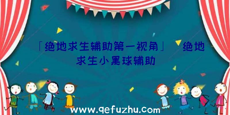 「绝地求生辅助第一视角」|绝地求生小黑球辅助